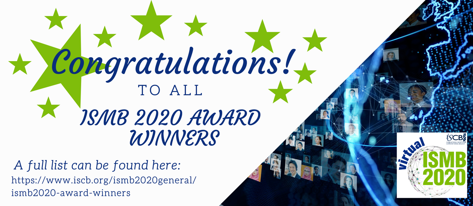 Congratulations to all the ISMB 2020 award winners! Congratulations to all the ISMB 2020 award winners!